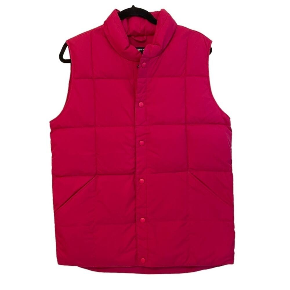 Lands’ End Berry Goose Down Vest Size XL NWT Youth